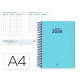 AGENDA ESPIRAL LIDERPAPEL CLASSIC A4 2026 SEMANA VISTA AZUL CLARO 1 PAPEL 70 GR FSC