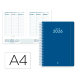AGENDA ESPIRAL LIDERPAPEL CLASSIC A4 2026 SEMANA VISTA AZUL OSCURO PAPEL 70 GR FSC