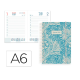 AGENDA ESPIRAL LIDERPAPEL SANTORINI A6 2026 DIA PAGINA AZUL PAPEL 60 GR FSC