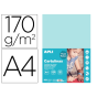 CARTULINA APLI DIN A4 170G/M2 AZUL CLARO PAQUETE DE 50 HOJAS
