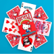 BARAJA DE CARTAS BICYCLE HELLO KITTY 50 ANIVERSARIO