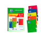 BLOC ESPIRAL OXFORD TAPA BLANDA FOLIO 80 HOJAS 90GR CUADRO 4 MM COLORES VIVOS PACK DE 4+1