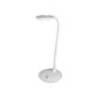 LAMPARA DE OFICINA Q-CONNECT SOBREMESA PROFESIONAL ABS 18 LEDS 5W INTERRUPTOR SENSOR 3 NIVELES CON LUPA COLOR BLANCO