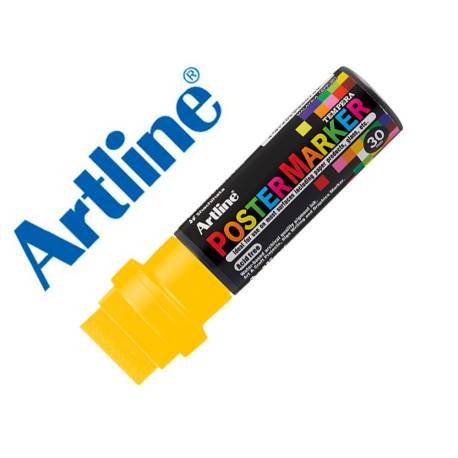ROTULADOR ARTLINE POSTER MARKER EPP-30 PUNTA RECTANGULAR 30 MM COLOR AMARILLO