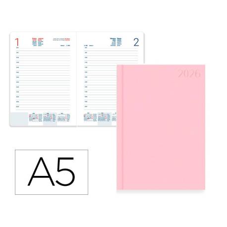 AGENDA ENCUADERNADA LIDERPAPEL CORFU 150X210 MM 2026 DIA PAGINA NEW COLOR PAPEL 60 GR