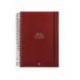 AGENDA ESPIRAL LIDERPAPEL OLBIA A5 2026 DIA PAGINA ROJO PAPEL 60 GR FSC