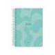 AGENDA ESPIRAL LIDERPAPEL SYROS 150X210 MM 2026 DIA PAGINA TURQUESA PAPEL 60 GR FSC