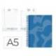 AGENDA ESPIRAL LIDERPAPEL SYROS 150X210 MM 2026 DIA PAGINA AZUL PAPEL 60 GR FSC