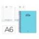 AGENDA ESPIRAL LIDERPAPEL CLASSIC A6 2026 DIA PAGINA AZUL CLARO PAPEL 70 GR FSC