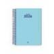 AGENDA ESPIRAL LIDERPAPEL CLASSIC A6 2026 DIA PAGINA AZUL CLARO PAPEL 70 GR FSC