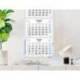 CALENDARIO PARED LIDERPAPEL 3 MESES VISTAS 2026 PLEGABLE 33X70 CM PAPEL 90 GR