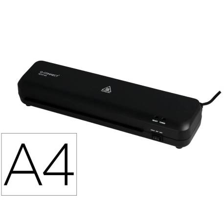 PLASTIFICADORA Q-CONNECT COMPACTA KF19061 DIN A4 PLASTIFICADO CALIENTE/FRIO LUCES READY/POWER 2 RODILLOS