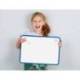 PIZARRA BLANCA LIDERPAPEL 30X42 CM MAGNETICA DOBLE CARA LISA CON ROTULADOR IMAN Y BORRADOR