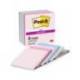 BLOC DE NOTAS ADHESIVAS QUITA Y PON POST IT SUPER STICKY SOULFUL 100% PEFC 76X76 MM PACK DE 6 BLOCS COLORES