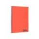 CUADERNO ESPIRAL LIDERPAPEL A4 WONDER TAPA PLASTICO 80H 90GR PAUTA ANCHA 3,5MM CON MARGEN COLOR ROJO
