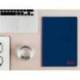CUADERNO ESPIRAL LIDERPAPEL A4 WONDER TAPA PLASTICO 80H 90GR PAUTA ANCHA 3,5MM CON MARGEN COLOR AZUL MARINO