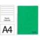 CUADERNO ESPIRAL LIDERPAPEL A4 WONDER TAPA PLASTICO 80H 90GR RAYADO HORIZONTAL CON MARGEN COLOR VERDE OSCURO