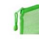 BOLSA ZIPPER BAG LIDERPAPEL POLIESTER TRANSPIRABLE MULTIUSOS TICKET 230X115 MM VERDE PASTEL