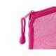 BOLSA ZIPPER BAG LIDERPAPEL POLIESTER TRANSPIRABLE MULTIUSOS DIN A4 ROSA