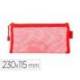 BOLSA ZIPPER BAG LIDERPAPEL POLIESTER TRANSPIRABLE MULTIUSOS TICKET 230X115 MM ROJO