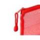 BOLSA ZIPPER BAG LIDERPAPEL POLIESTER TRANSPIRABLE MULTIUSOS TICKET 230X115 MM ROJO