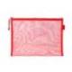 BOLSA ZIPPER BAG LIDERPAPEL POLIESTER TRANSPIRABLE MULTIUSOS DIN A5 ROJO