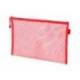 BOLSA ZIPPER BAG LIDERPAPEL POLIESTER TRANSPIRABLE MULTIUSOS DIN A5 ROJO