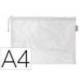 BOLSA ZIPPER BAG LIDERPAPEL POLIESTER TRANSPIRABLE MULTIUSOS DIN A4 BLANCO