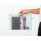 BOLSA ZIPPER BAG LIDERPAPEL POLIESTER TRANSPIRABLE MULTIUSOS DIN A5 AZUL PASTEL