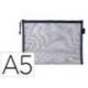 BOLSA ZIPPER BAG LIDERPAPEL POLIESTER TRANSPIRABLE MULTIUSOS DIN A5 AZUL MARINO
