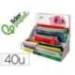 BOLSA ZIPPER BAG LIDERPAPEL POLIESTER TRANSPIRABLE MULTIUSOS EXPOSITOR DE 40 UNIDADES TAMAÑOS Y COLORES