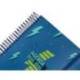 AGENDA ESCOLAR LIDERPAPEL 25-26 ESPIRAL PATTERNS RAYOS AZUL SEMANA VISTA A6 BILINGÜE PAPEL FSC 80 GR