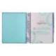 AGENDA ESCOLAR LIDERPAPEL 25-26 ESPIRAL PATTERNS RAYOS AZUL DIA PAGINA A5 BILINGÜE PAPEL FSC 80 GR