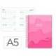 AGENDA ESCOLAR LIDERPAPEL 25-26 ESPIRAL MELTING ROSA SEMANA VISTA A5 BILINGÜE PAPEL FSC 80 GR