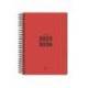 AGENDA ESCOLAR LIDERPAPEL 25-26 ESPIRAL BASIC ROJO 2 DIAS PAGINA A5 BILINGÜE PAPEL FSC 70 GR