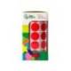 GOMETS LIDERPAPEL AUTOADHESIVO S CIRCULOS 20 MM ROJO ROLLO DE 2000 UNIDADES EN CAJA DE CARTON