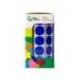 GOMETS LIDERPAPEL AUTOADHESIVO S CIRCULOS 20 MM AZUL ROLLO DE 2000 UNIDADES EN CAJA DE CARTON