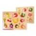 PUZLE INFANTIL IMAGINOVO MADERA FRUTAS +18 MESES 10 PIEZAS 30X22,5X1,5CM