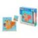 PUZLE INFANTIL IMAGINOVO MADERA CUBOS DE ANIMALES +24 MESES 15 PIEZAS INCLUYE 12 PATRONES 22X22X6,4CM