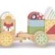 JUEGO INFANTIL IMAGINOVO MADERA TREN FIGURAS APILABLES CON RUEDAS +18 MESES 38X9,5X7,5CM