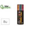 ROTULADOR LIDERPAPEL ACRYLIC BASE AGUA TODO TIPO DE SUPERFICIE PUNTA FINA 0,7 MM CAJA DE 8 UNIDADES COLORES