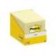 BLOC DE NOTAS ADHESIVAS QUITA Y PON POST-IT 76X76 MM 100 HOJAS AMARILLO CANARIO RETRACTILADO INDIVIDUALMENTE