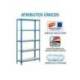 ESTANTERIA METALICA SIMONRACK KIT SIMONCLICK MINI 5/400 COLOR AZUL/BLANCO 5 ESTANTES 180 KG POR ESTANTE 180X80X40CM