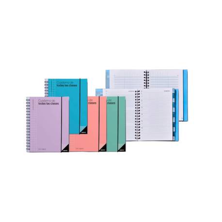 CUADERNO DE TODAS LAS CLASES PROFESORADO ADDITTIO 256 PAGINAS DIA PAGINA COLOR VERDE 170X240 MM