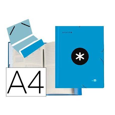 Carpeta Liderpapel Antartik Clasificadora Folio 12 departamentos Cartón forrado color Azul