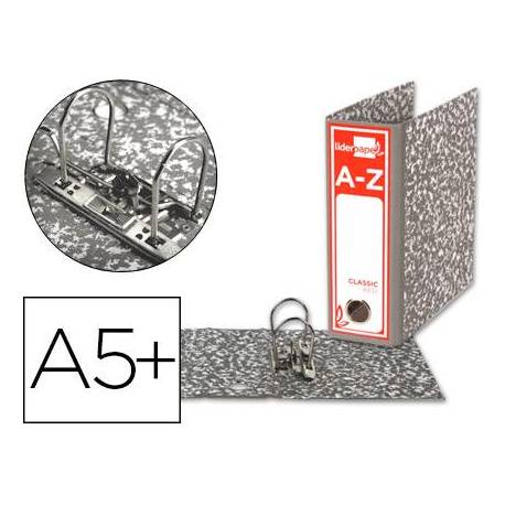 Archivador de palanca Liderpapel Classic Red cuarto apaisado