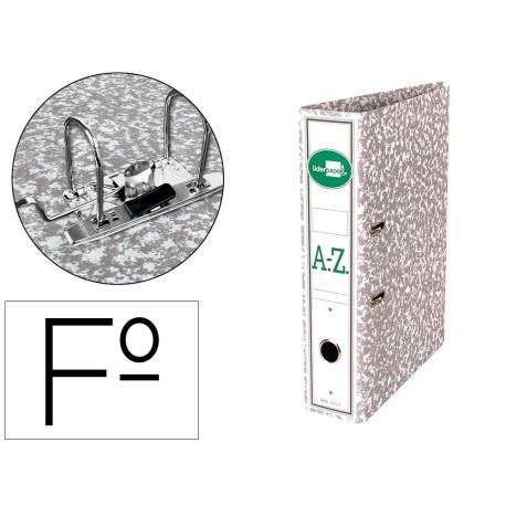 Archivador de palanca Liderpapel classic Black y Grey