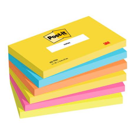 Bloc quita y pon Post-it ® neon 127 x 76 mm