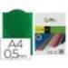 Tapa de Encuadernacion Polipropileno Liderpapel DIN A4 Color Verde 0,5 mm pack 100 uds