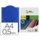 Tapa de Encuadernacion Polipropileno Liderpapel DIN A4 Color Azul 0,5 mm pack 100 uds